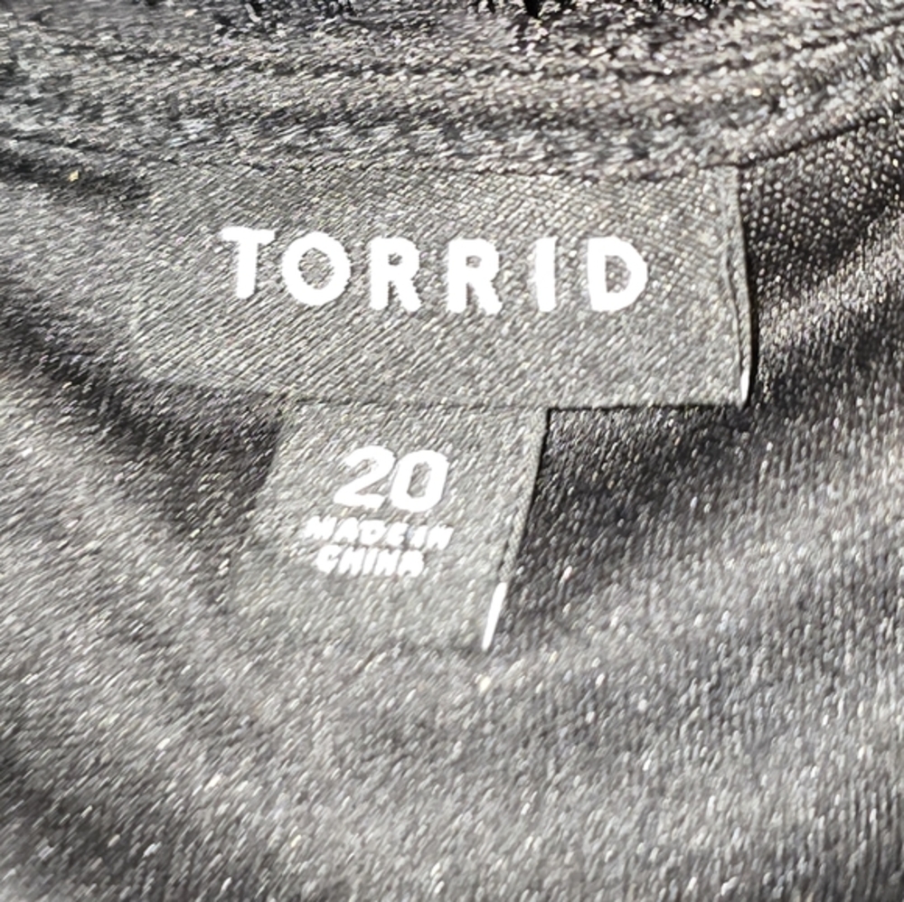 Torrid Black Lace Overlay Party Cocktail Midi Dress Plus Size 20 - Picture 11 of 11